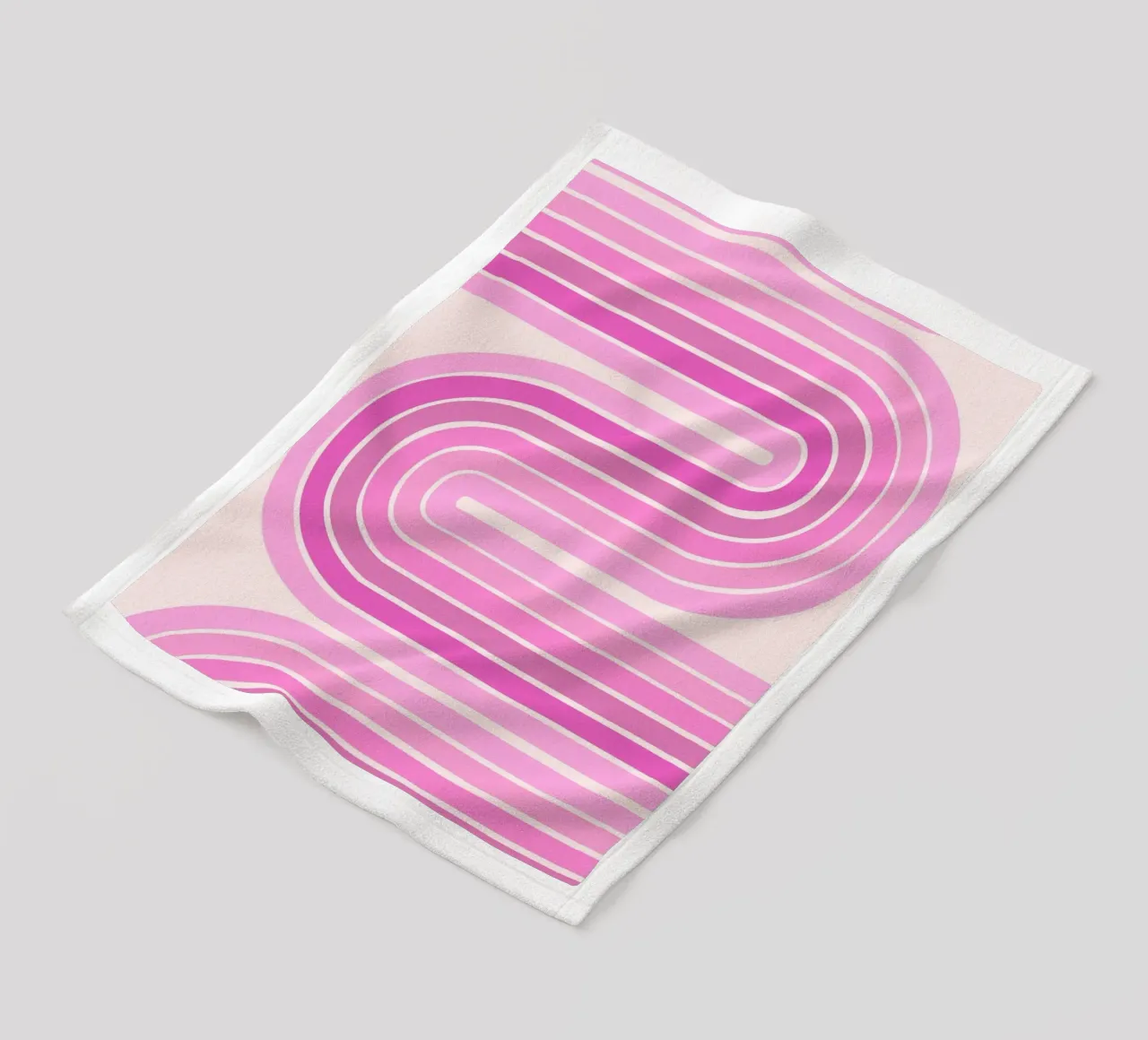 Design retrò a linee curve coperta in pile da The Art Club