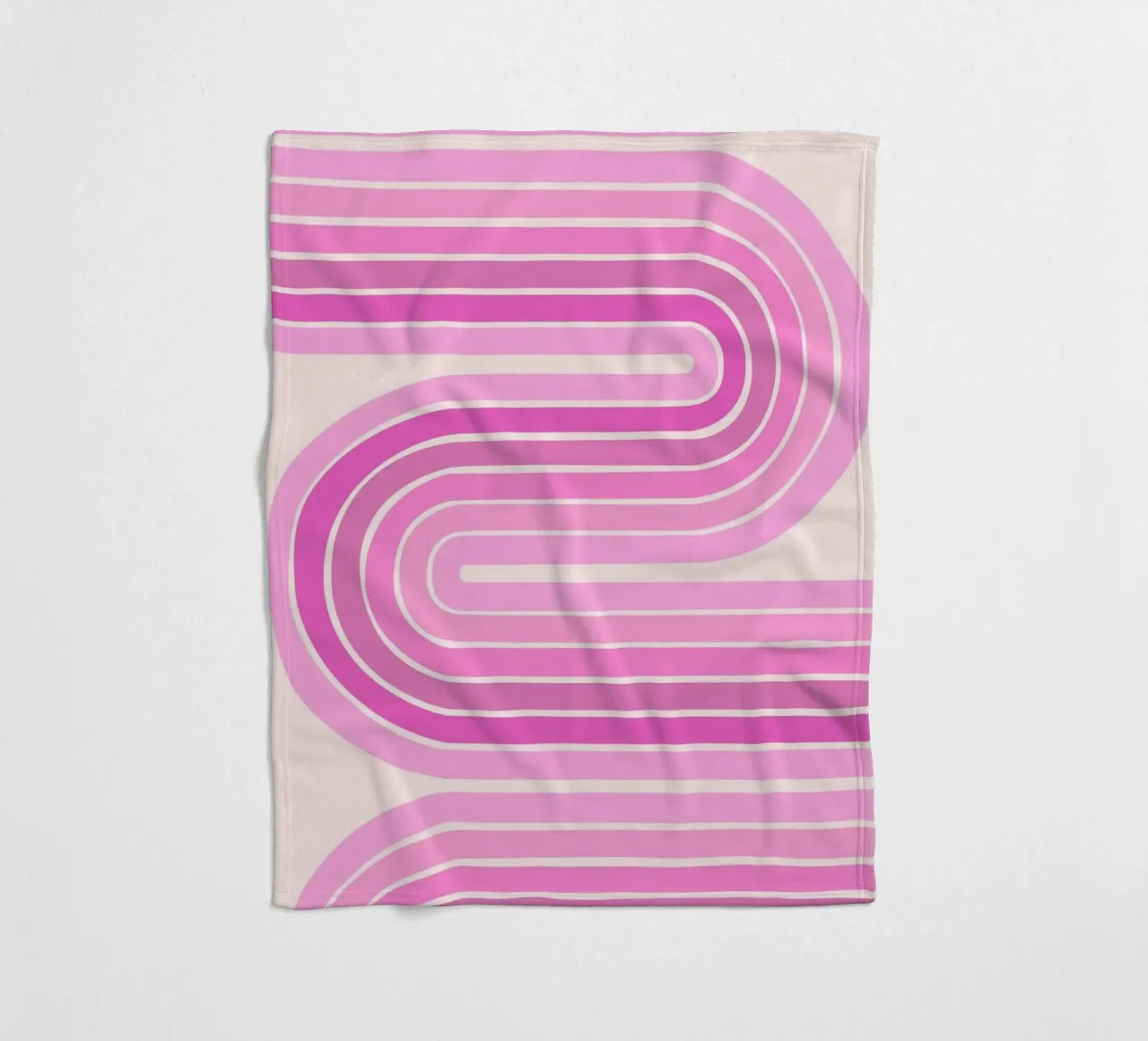 Design retrò a linee curve coperta in pile da The Art Club