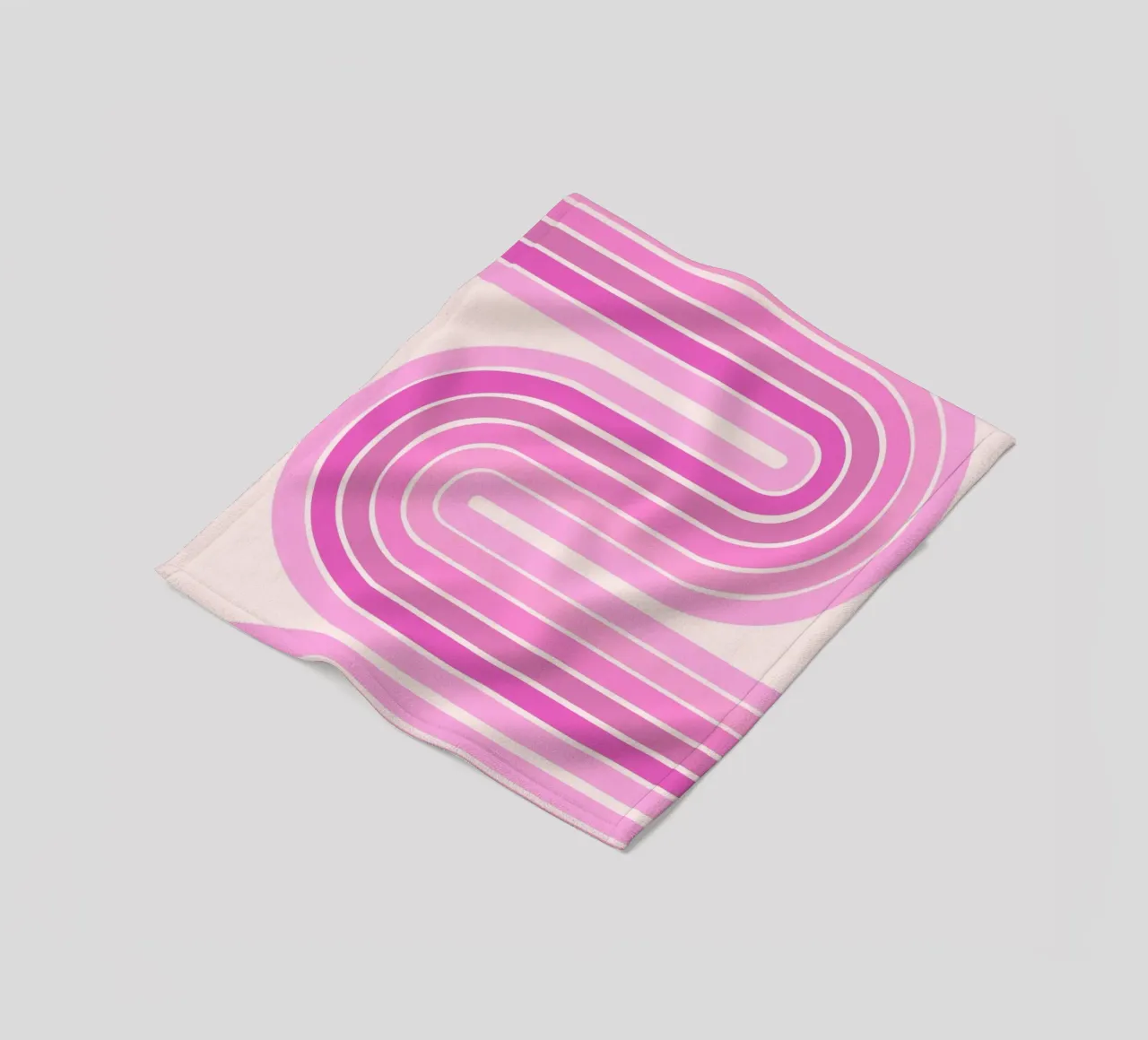 Design retrò a linee curve coperta in pile da The Art Club