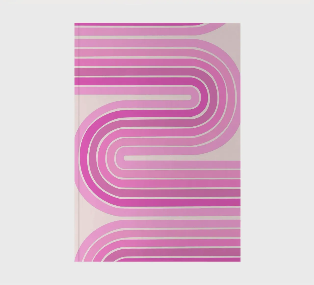 Retro-Schwunglinien-Design Notizbuch von The Art Club