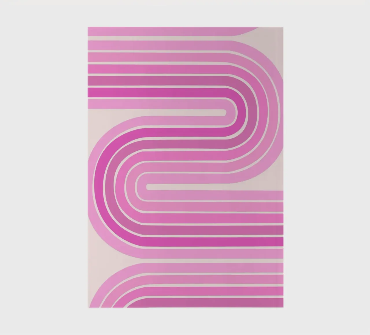 Design retrò a linee curve diario da The Art Club