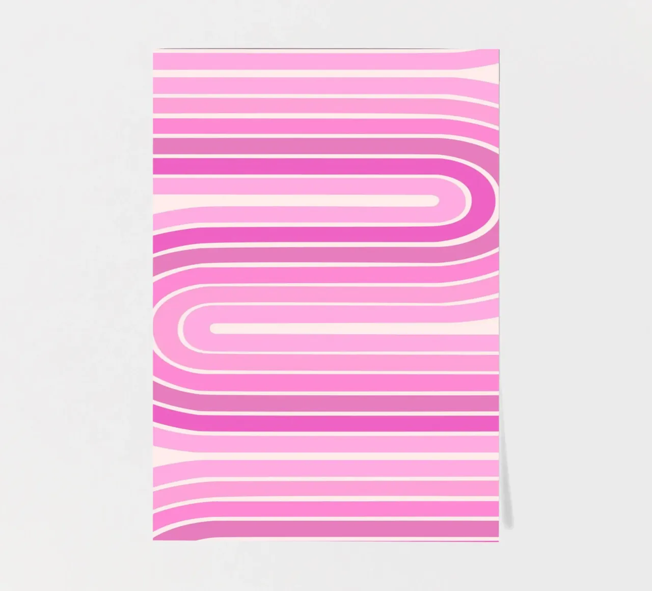 Design retrò a linee curve foglio adesivo da The Art Club