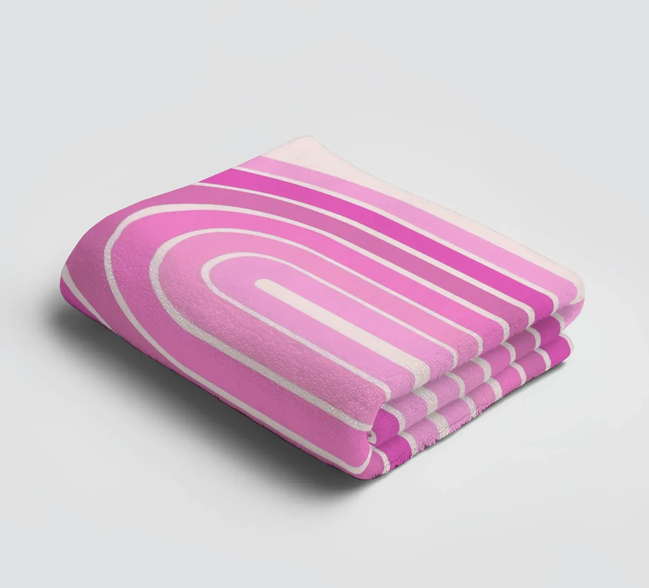 Design retrò a linee curve asciugamano da bagno da The Art Club