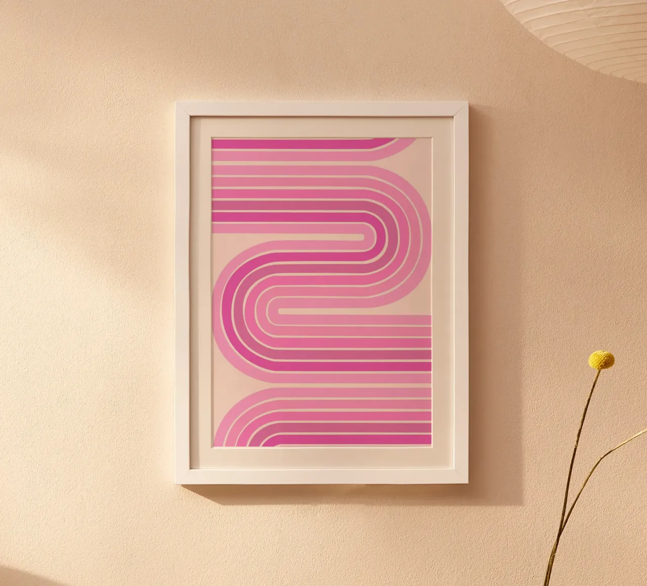 Design retrò a linee curve poster da The Art Club