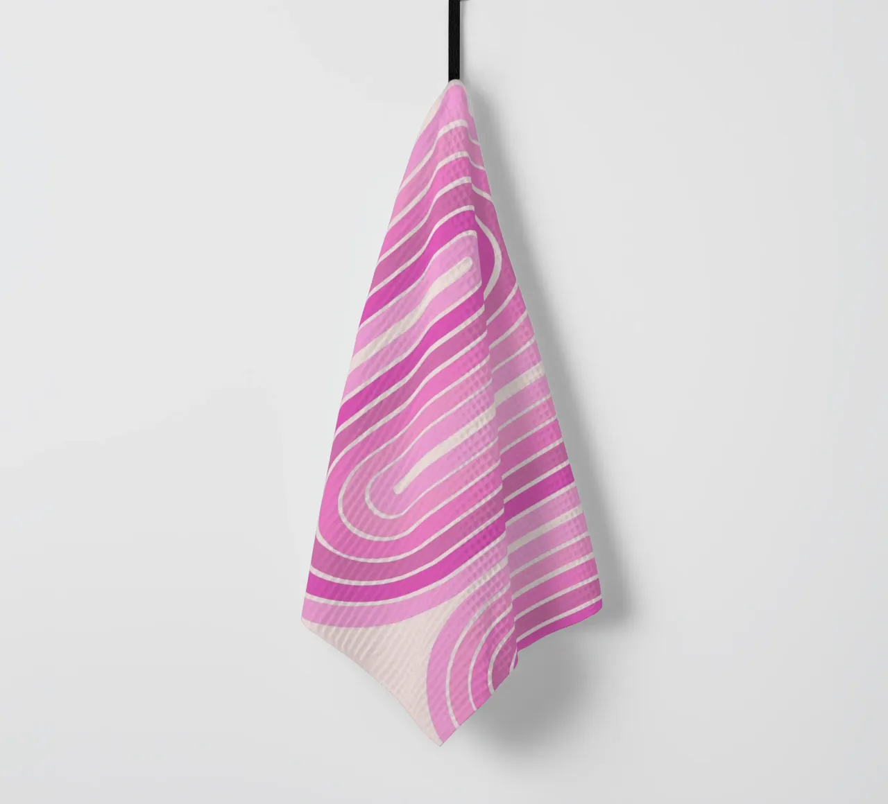 Design retrò a linee curve canovaccio da cucina da The Art Club