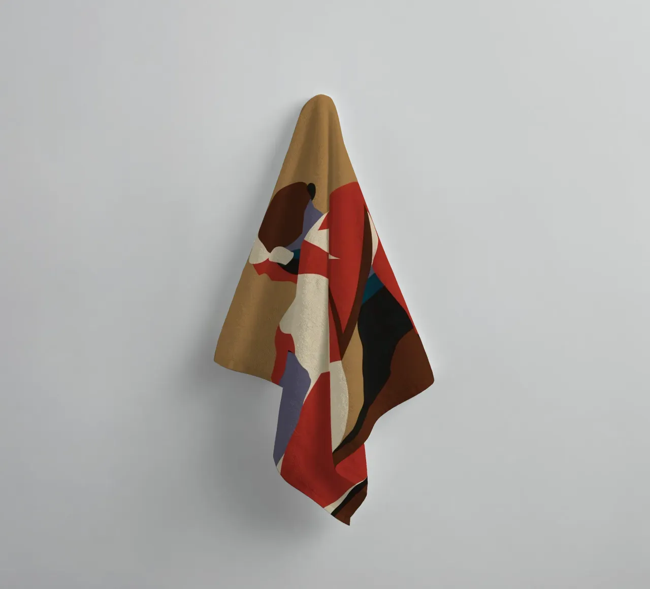 Abstract Form Reclining towel by Veil Maya