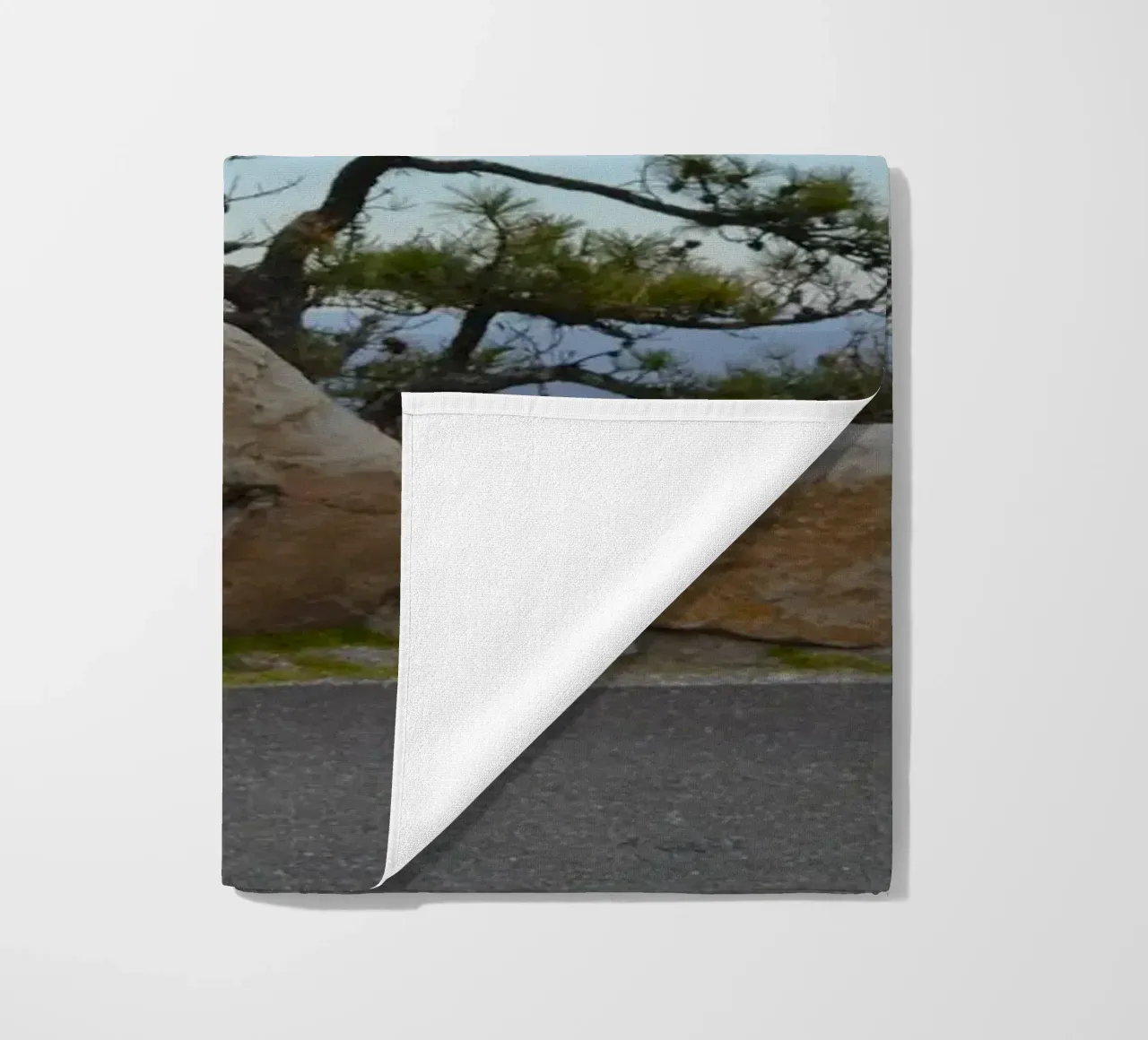 Lonely Tree at High Point in New Jersey beach towel by byrieneke