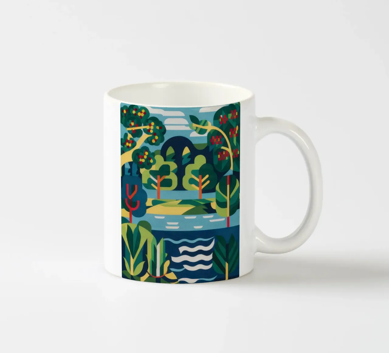 Caleidoscopio Ansa del fiume tazza in ceramica da Prism Ritual