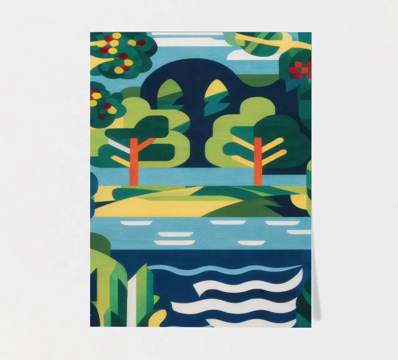 Kaleidoscope River Bend sticker sheet by Prism Ritual