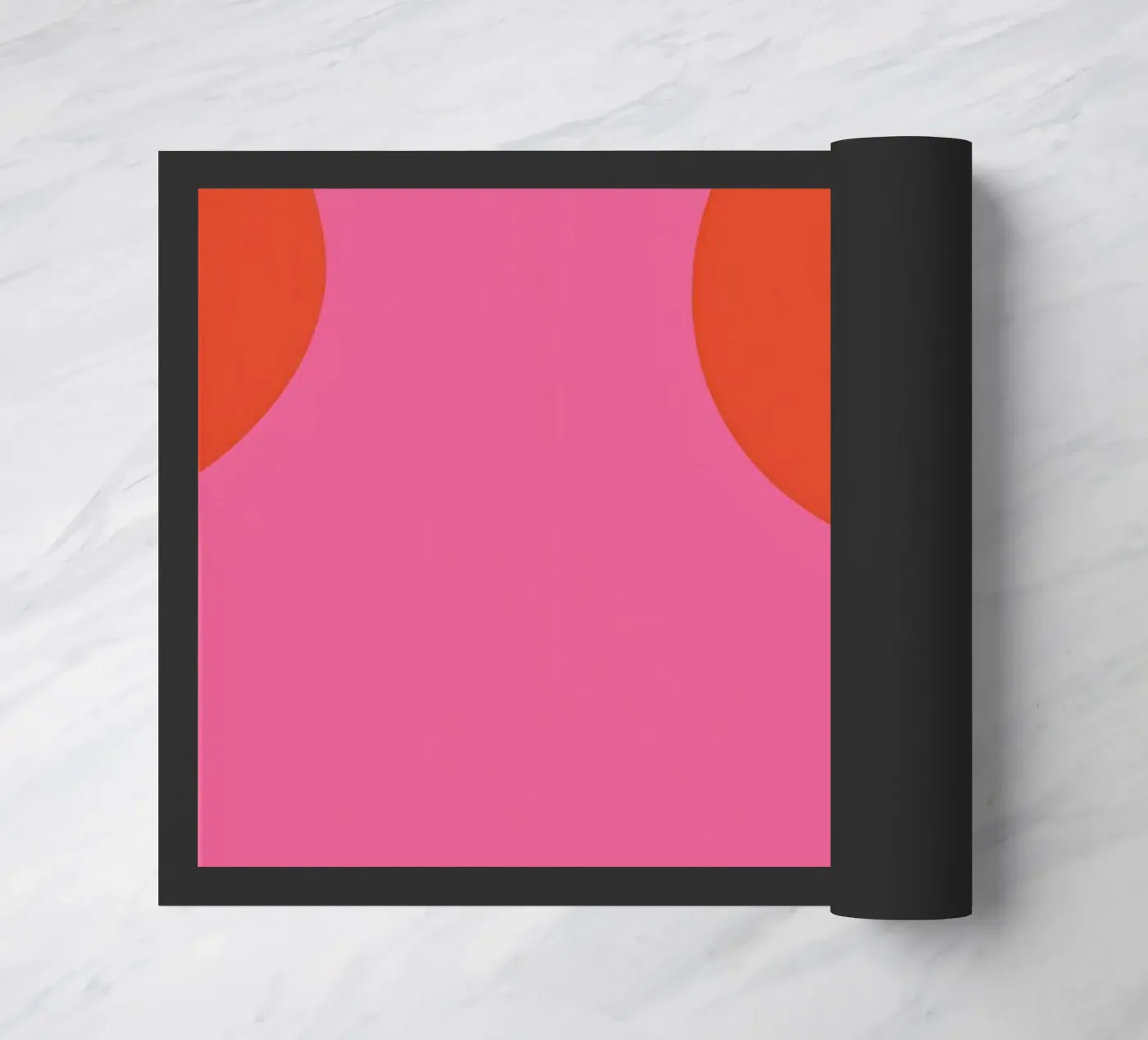 Vibrant Lava Flow doormat by Veil Maya