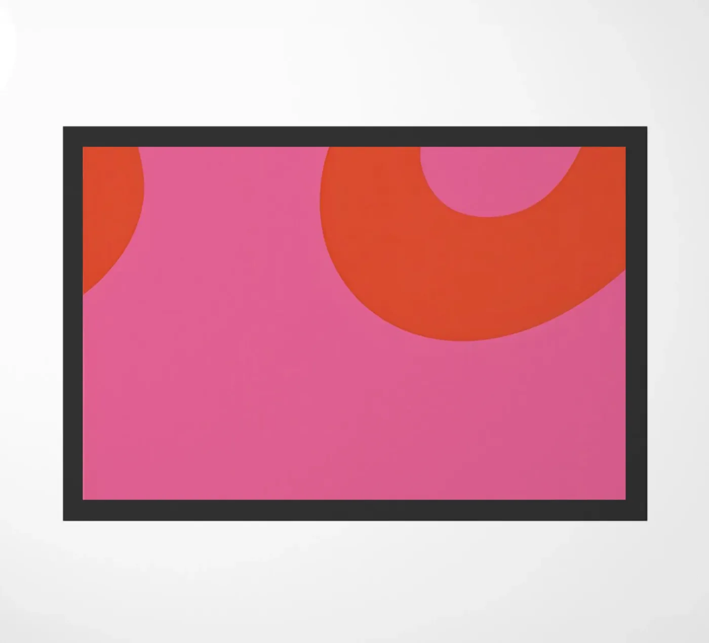 Vibrant Lava Flow doormat by Veil Maya
