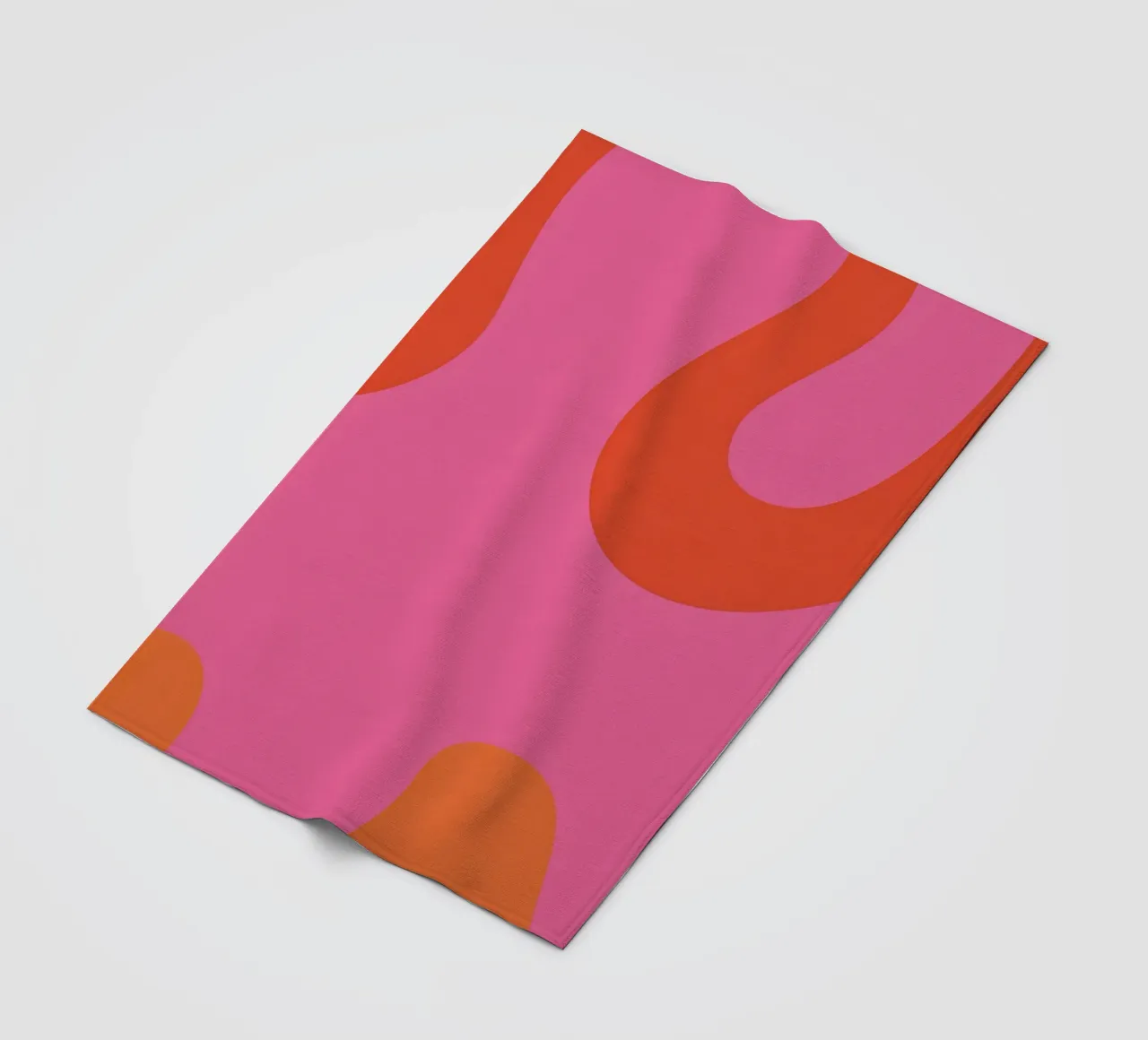 Vibrant Lava Flow fleece blanket by Veil Maya