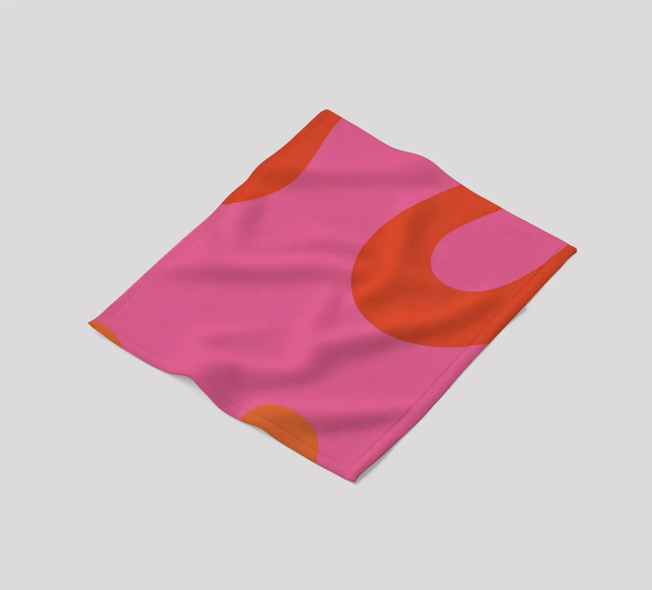 Vibrant Lava Flow fleece blanket by Veil Maya