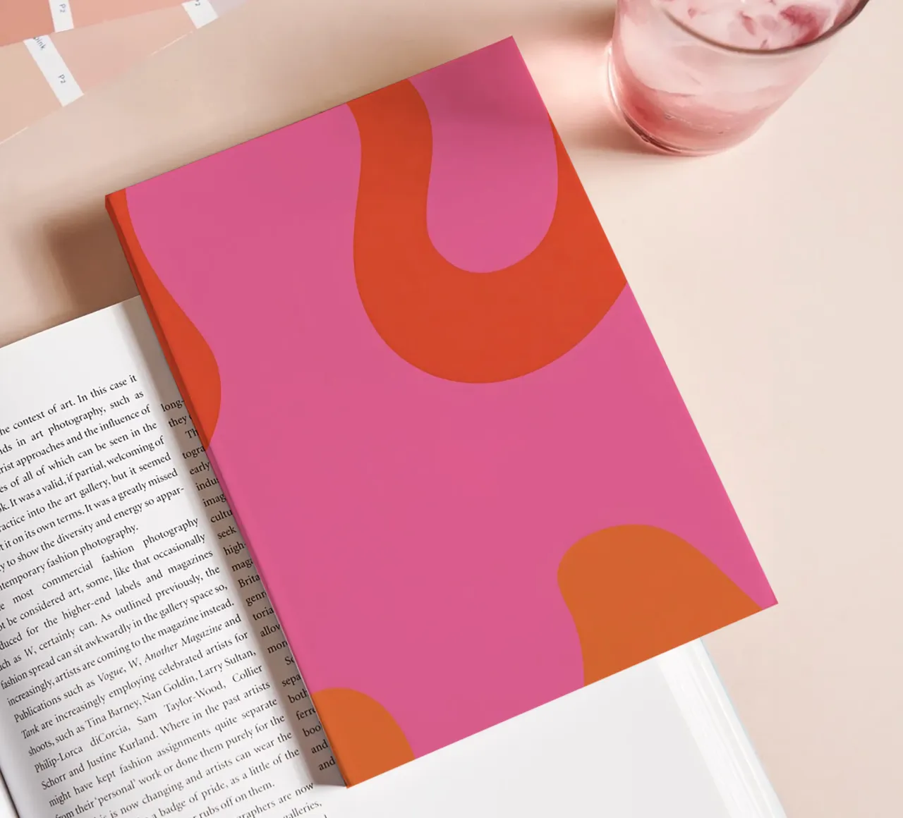 Vibrant Lava Flow notebook by Veil Maya