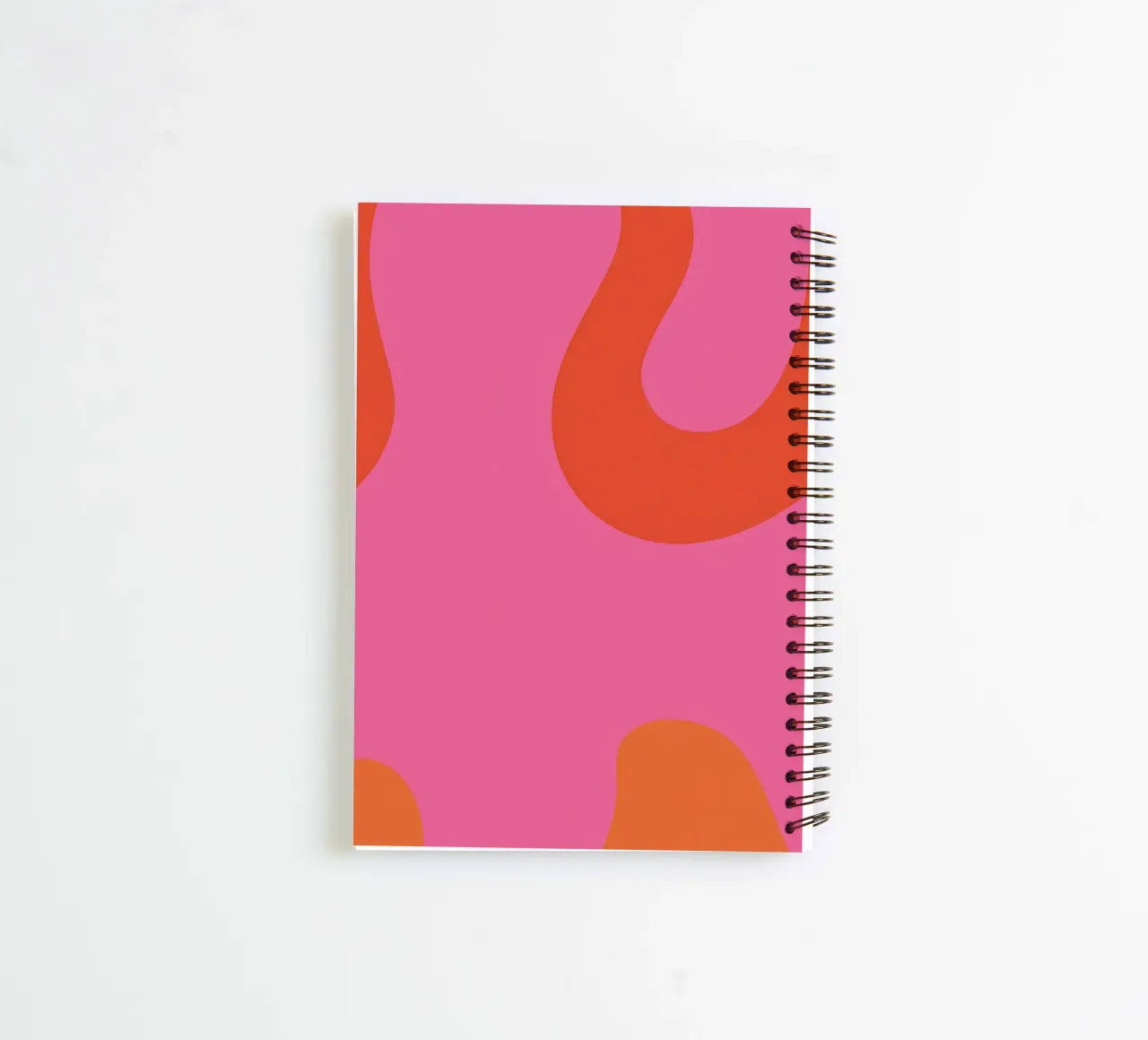 Vibrant Lava Flow spiral notebook by Veil Maya