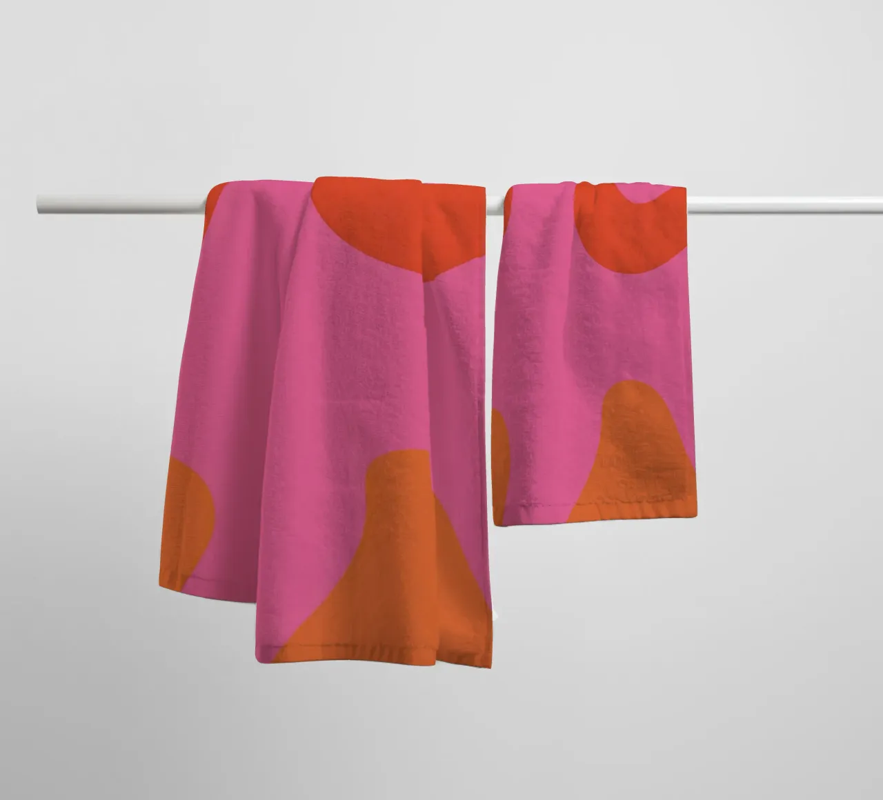 Vibrant Lava Flow towel by Veil Maya