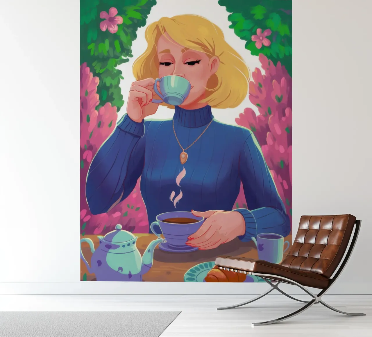 Saffier Thee Rust fotobehang van Prism Ritual