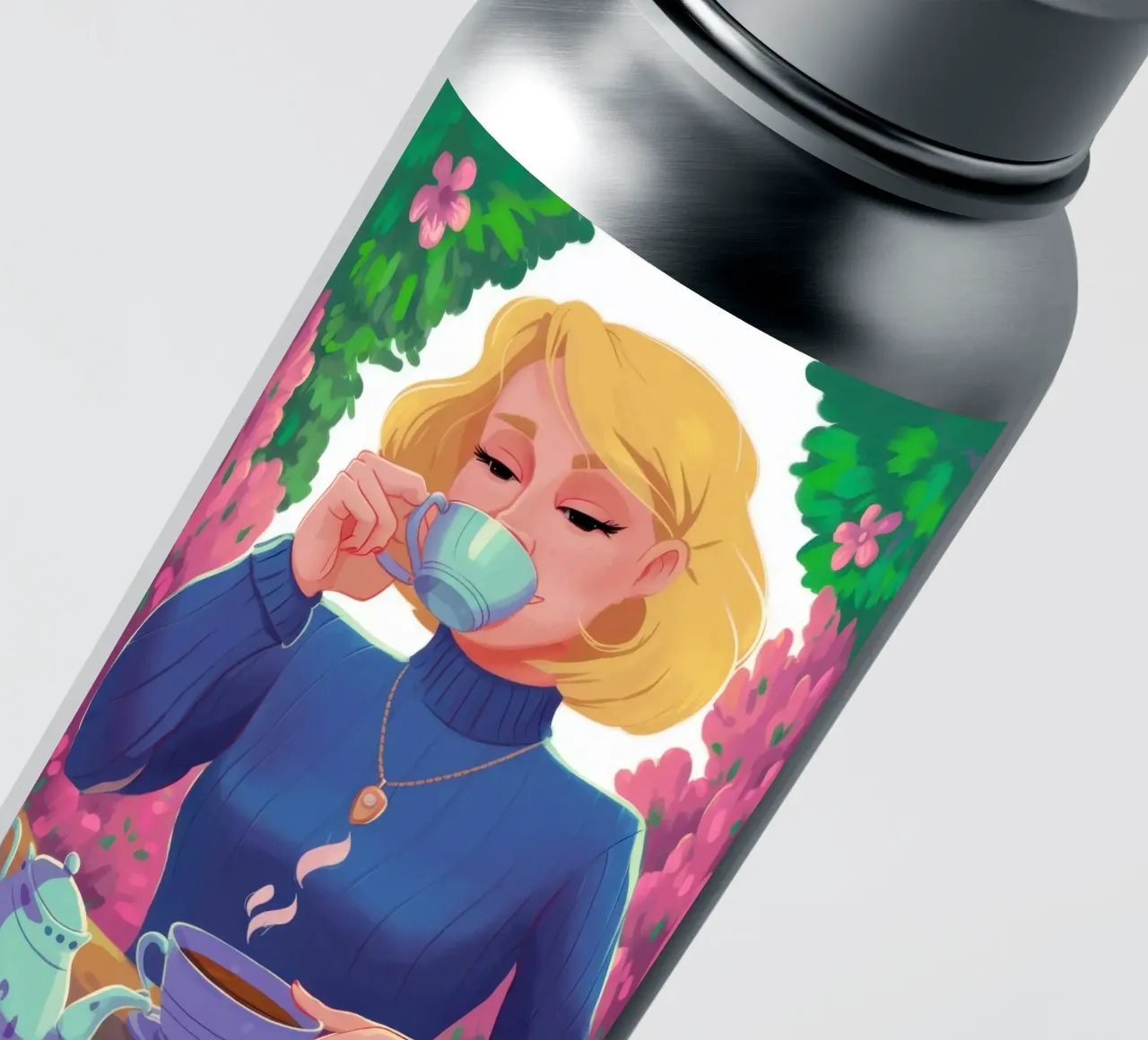 Saffier Thee Rust sticker van Prism Ritual