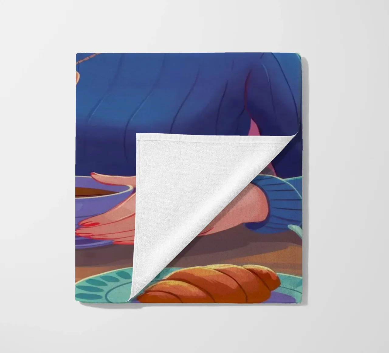 Sapphire Tea Repose beach towel by Prism Ritual