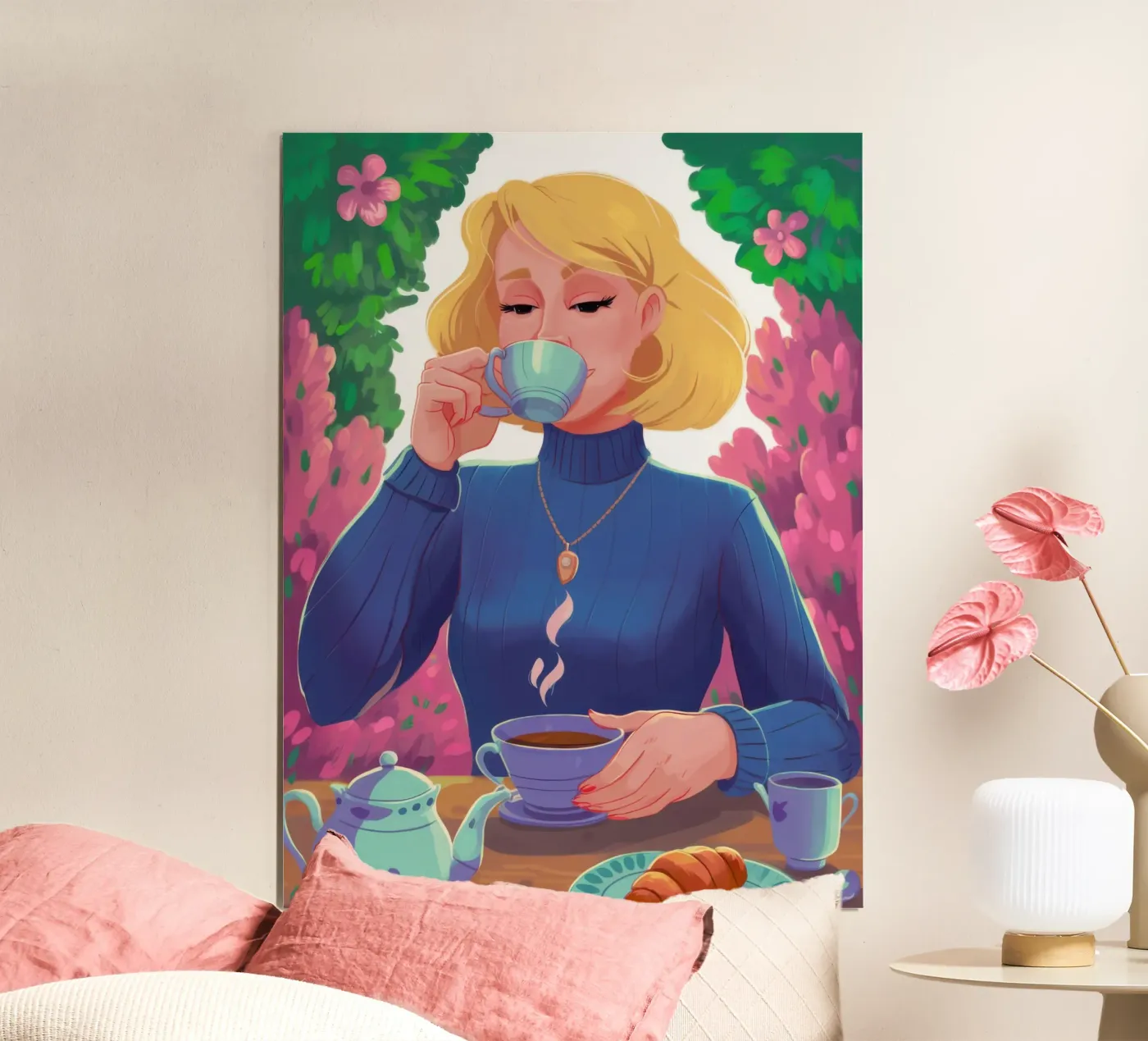 Riposo del tè allo zaffiro poster da Prism Ritual