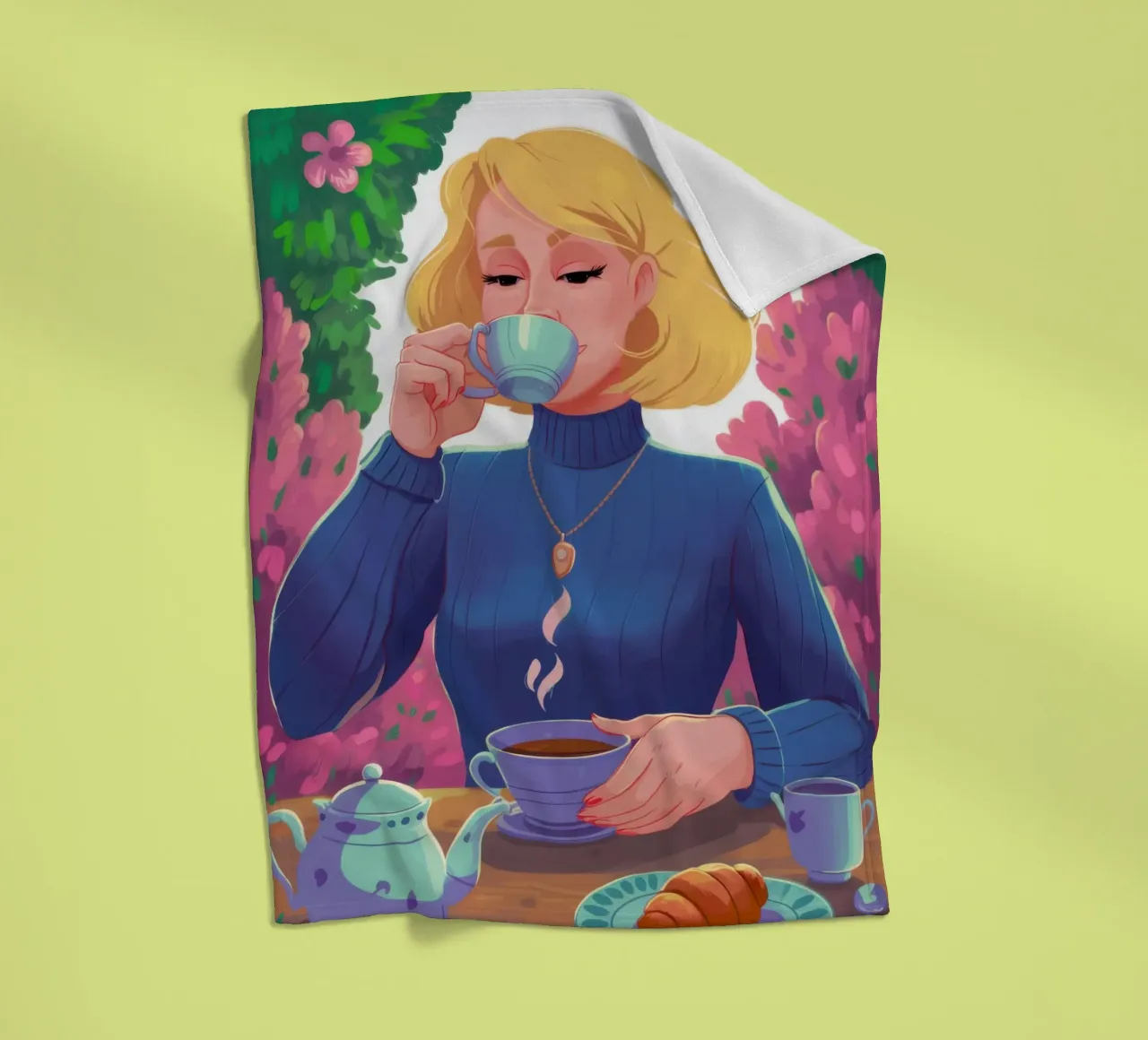 Saffier Thee Rust fleecedeken van Prism Ritual