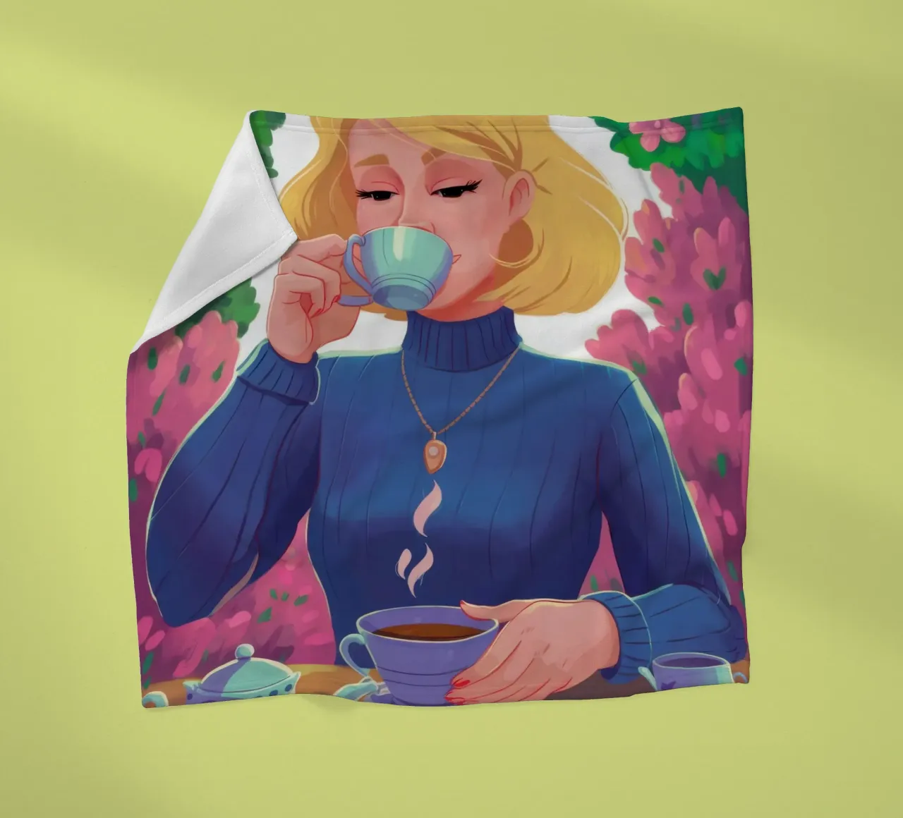 Saffier Thee Rust fleecedeken van Prism Ritual