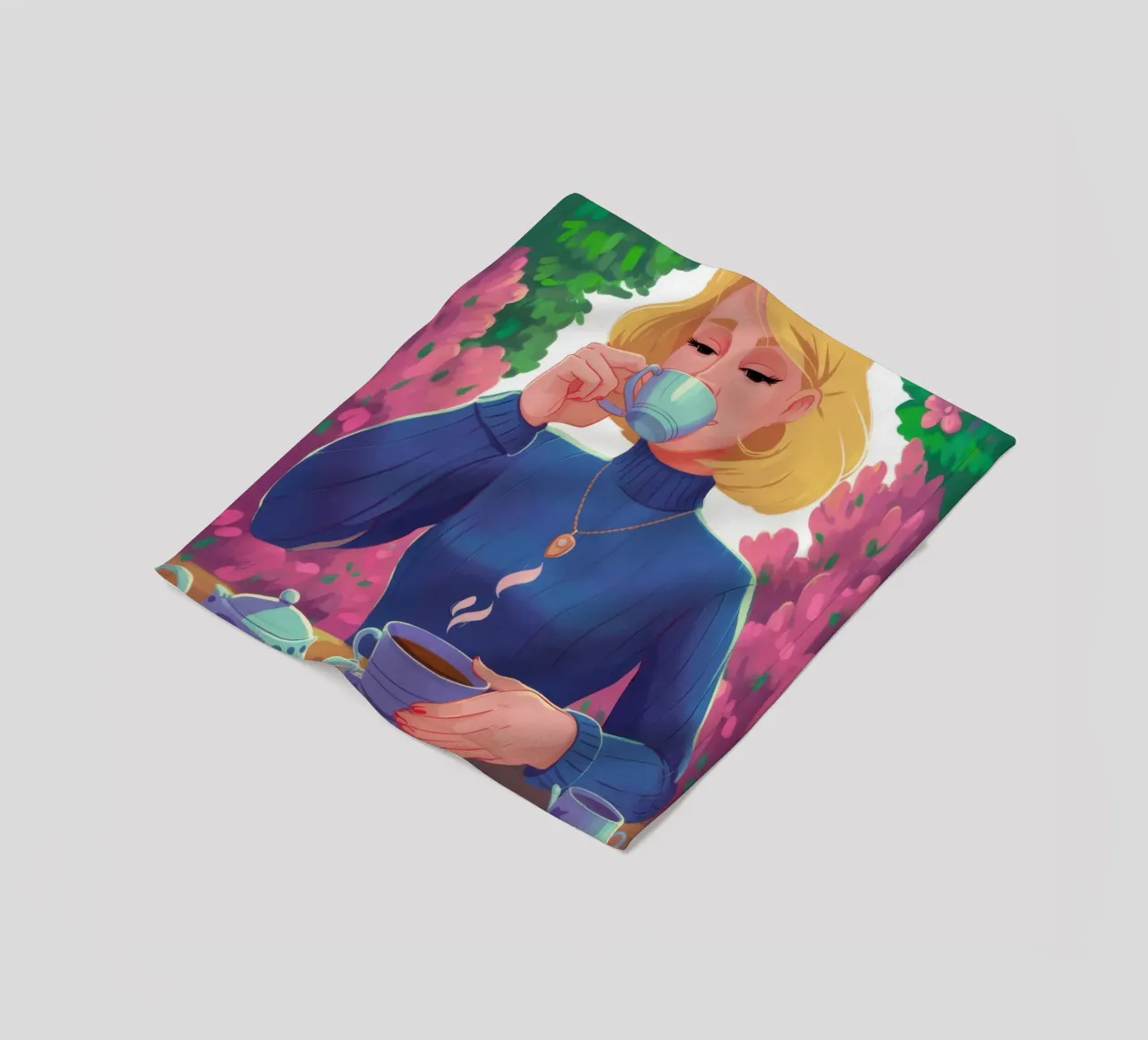 Saffier Thee Rust fleecedeken van Prism Ritual