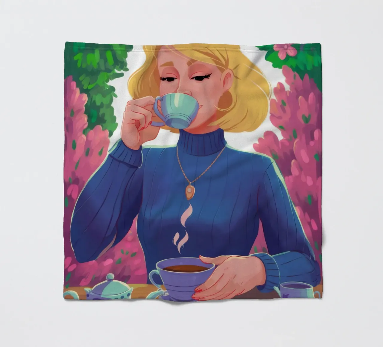 Saffier Thee Rust fleecedeken van Prism Ritual