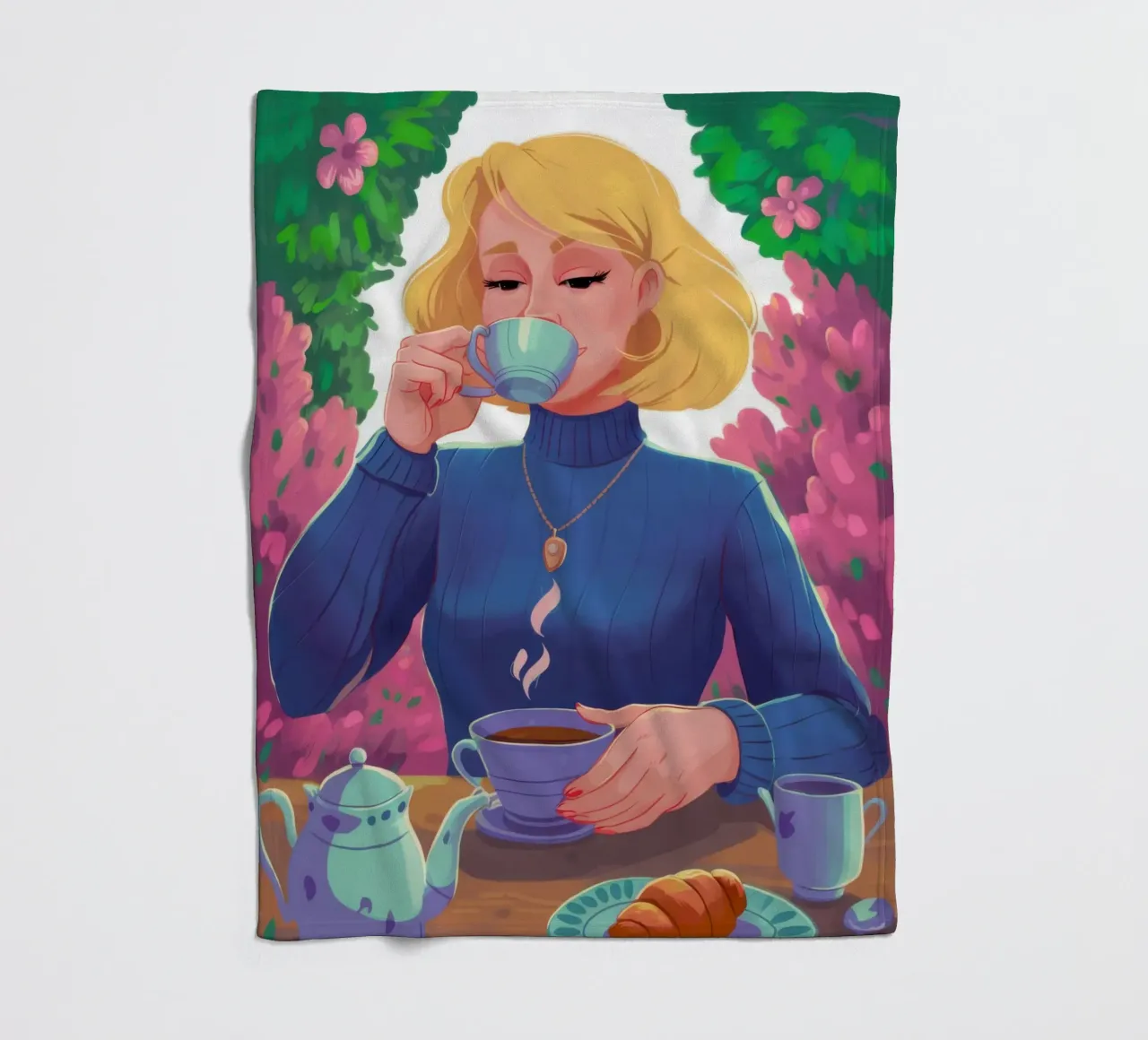 Saffier Thee Rust fleecedeken van Prism Ritual