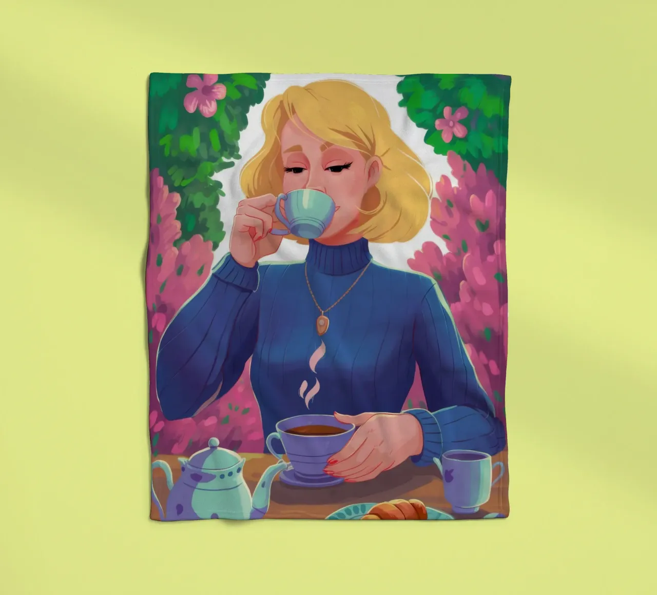 Saffier Thee Rust fleecedeken van Prism Ritual