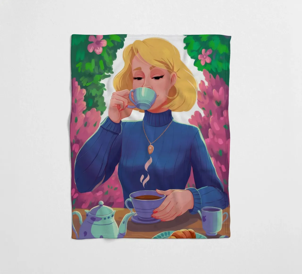 Saffier Thee Rust fleecedeken van Prism Ritual