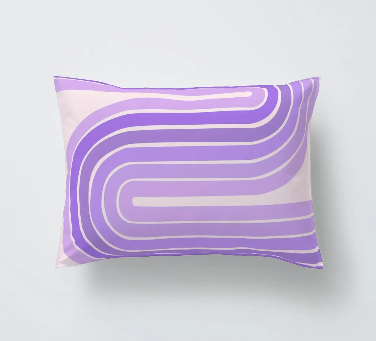 Design retrò a linee curve con estetica minimalista cuscino da The Art Club