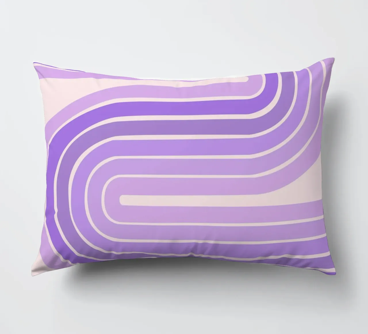 Design retrò a linee curve con estetica minimalista cuscino da The Art Club