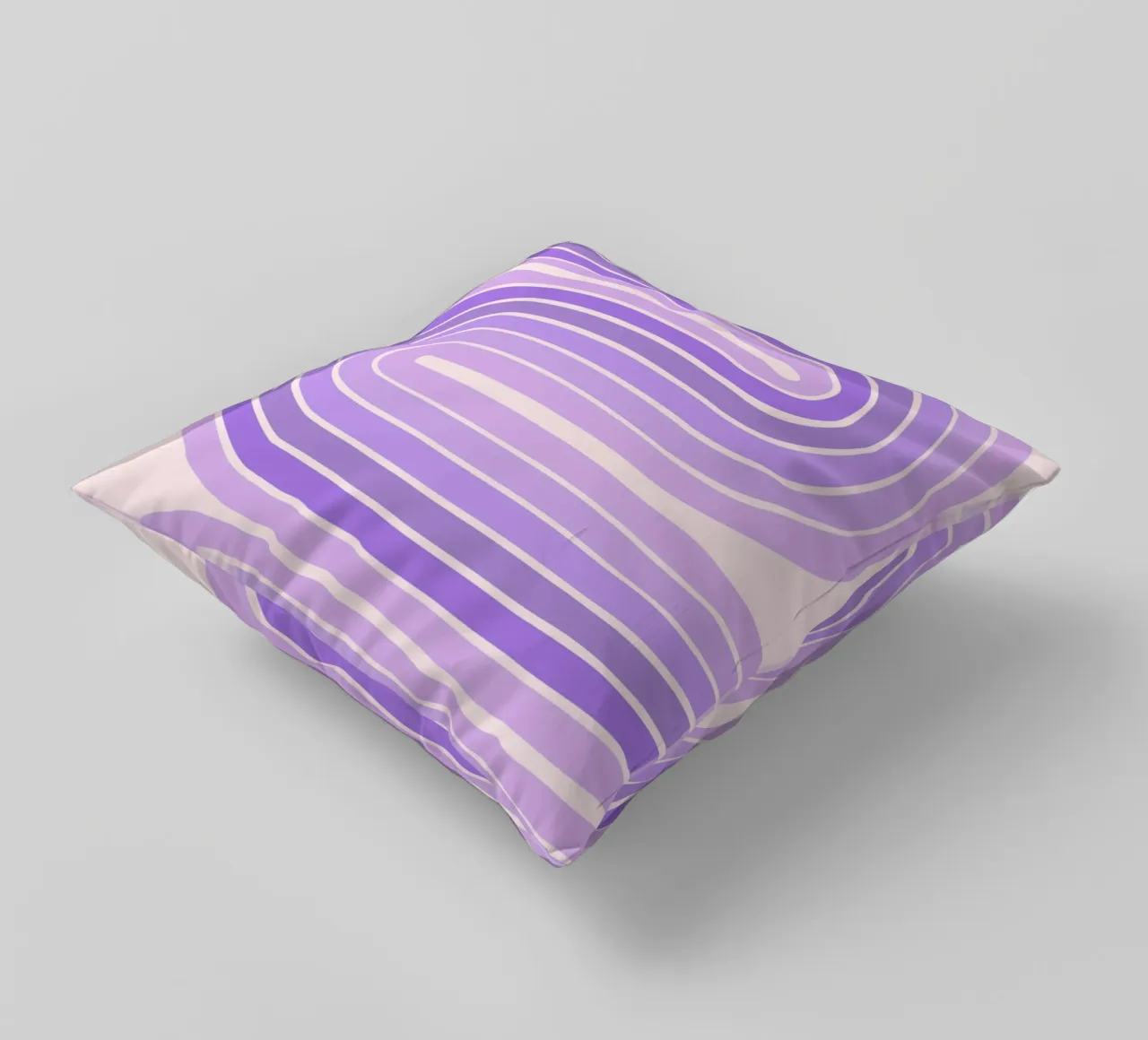 Design retrò a linee curve con estetica minimalista cuscino da The Art Club