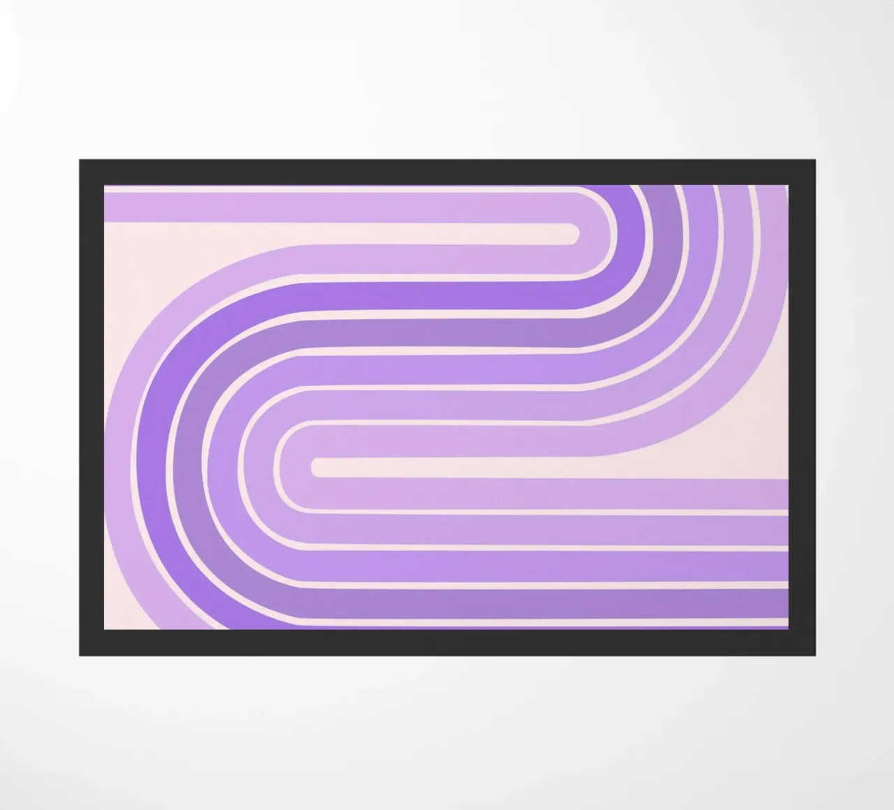 Design retrò a linee curve con estetica minimalista zerbino da The Art Club