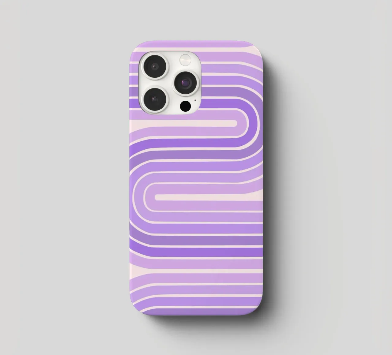 Design retrò a linee curve con estetica minimalista cover iphone da The Art Club