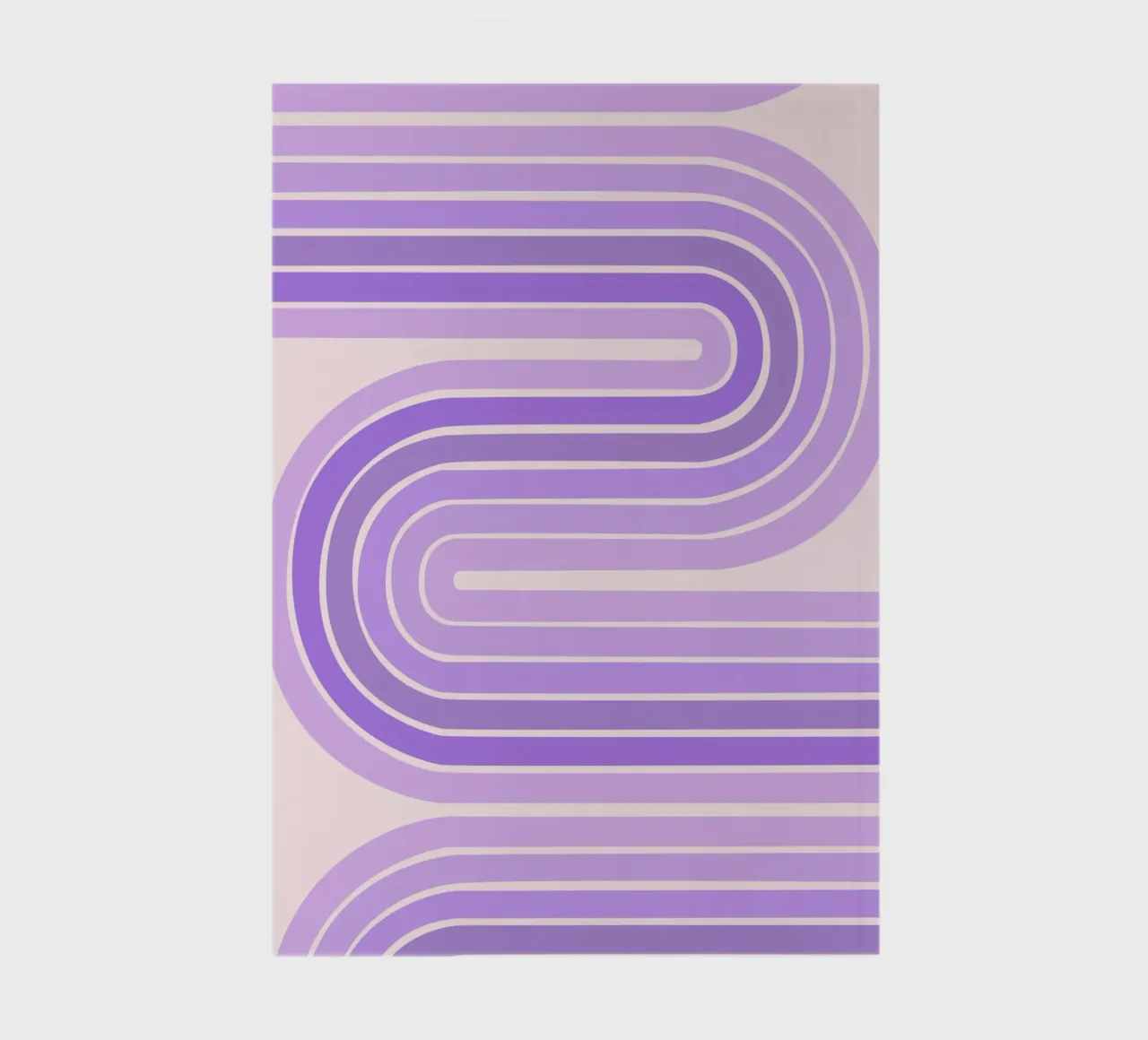 Design retrò a linee curve con estetica minimalista diario da The Art Club