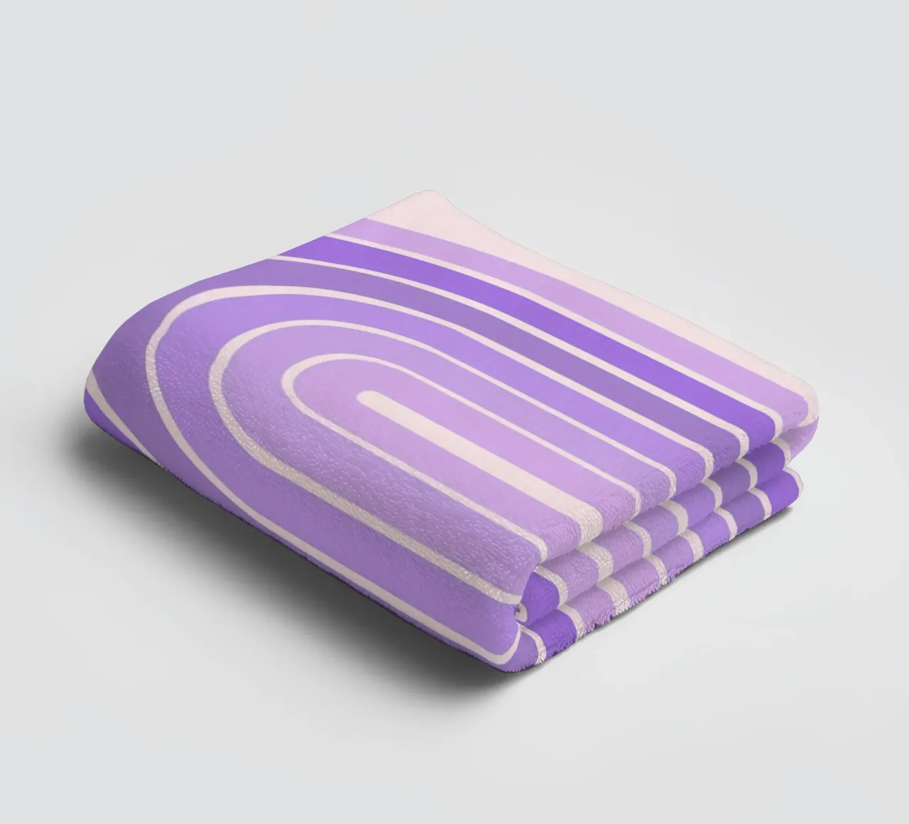 Design retrò a linee curve con estetica minimalista asciugamano da bagno da The Art Club