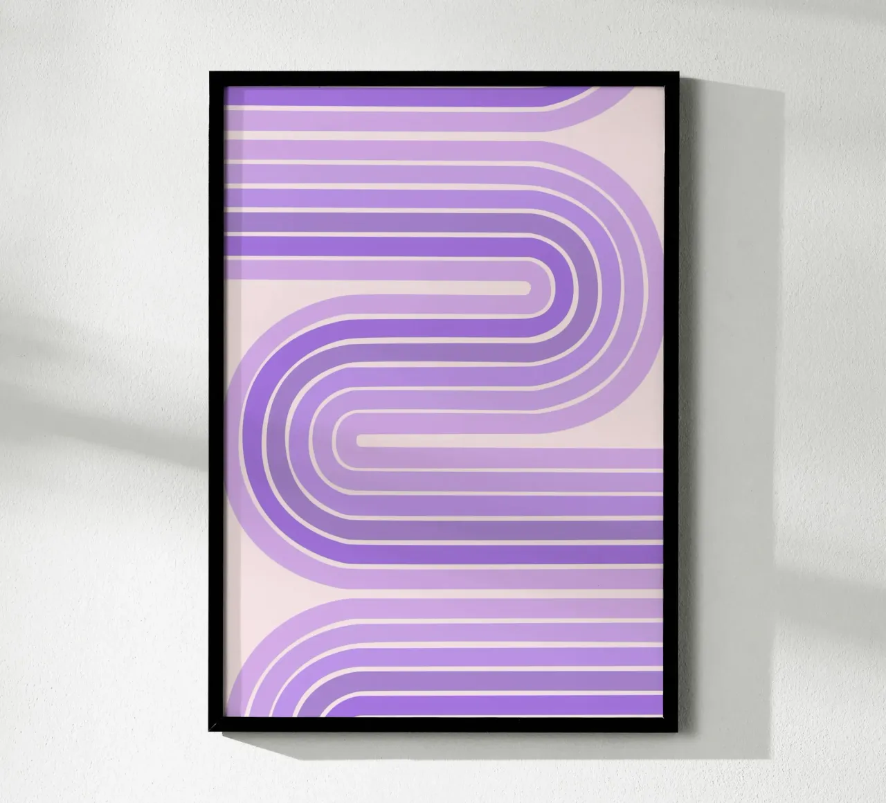 Design retrò a linee curve con estetica minimalista carta hahnemühle da The Art Club