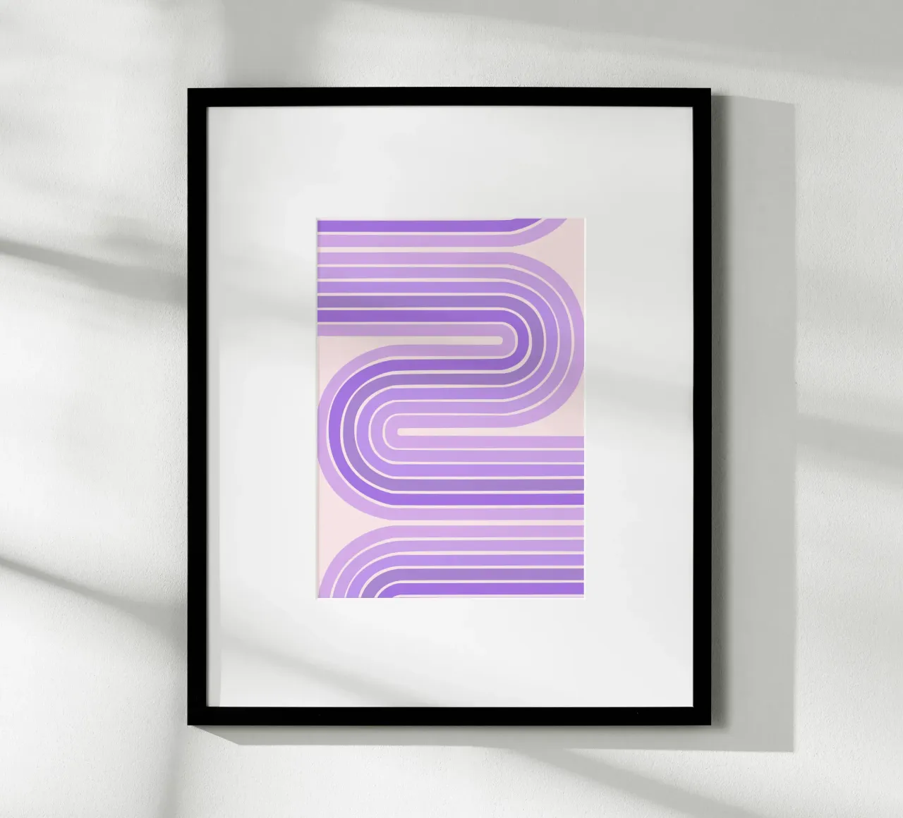 Design retrò a linee curve con estetica minimalista carta hahnemühle da The Art Club