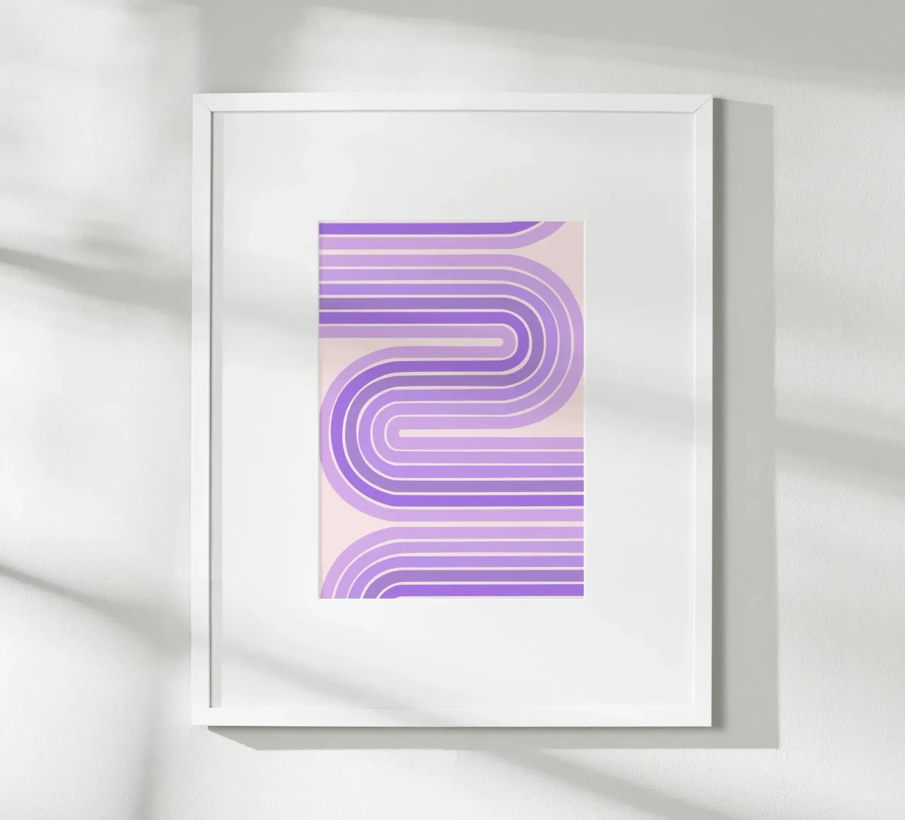 Design retrò a linee curve con estetica minimalista carta hahnemühle da The Art Club