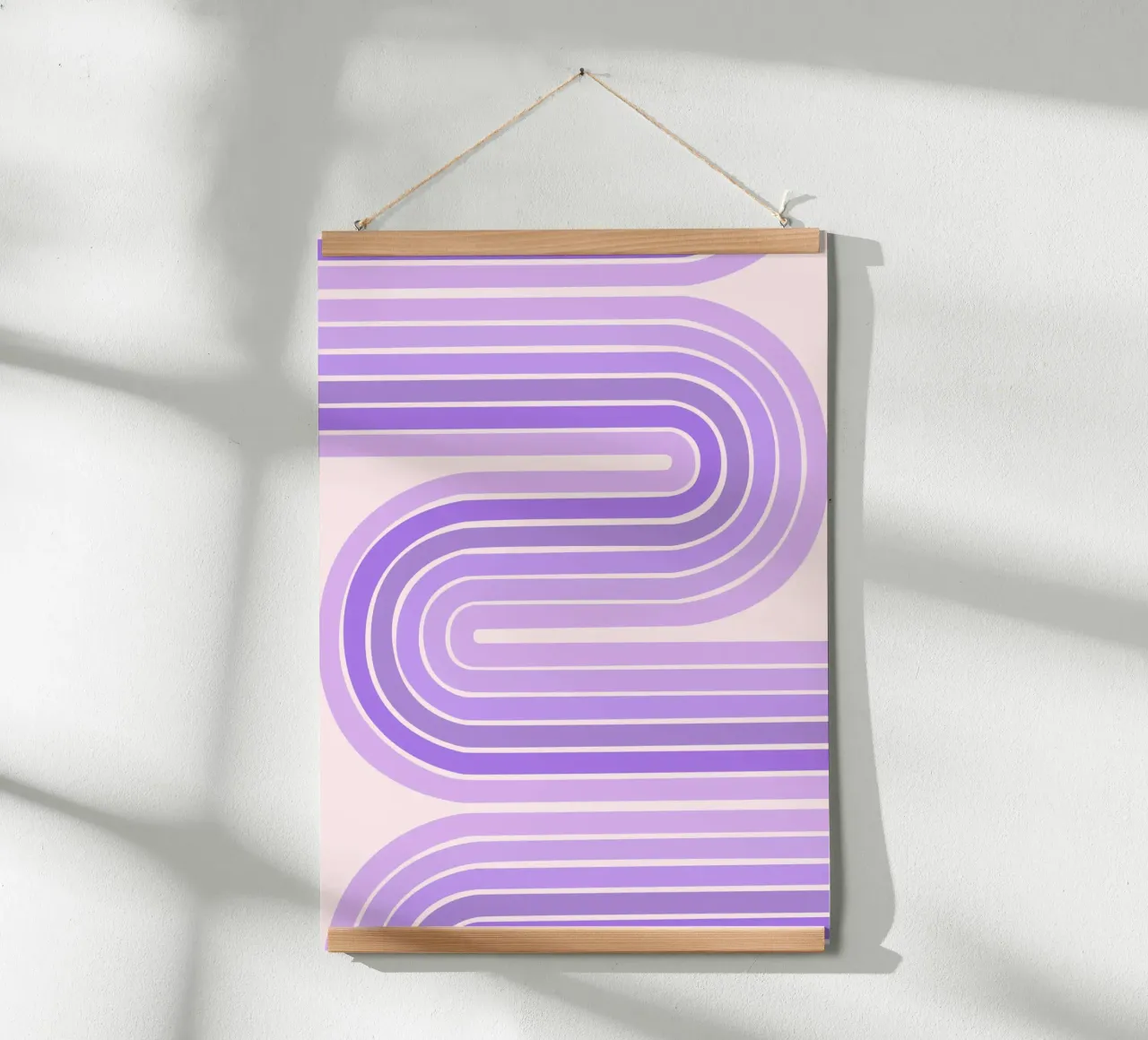 Design retrò a linee curve con estetica minimalista carta hahnemühle da The Art Club