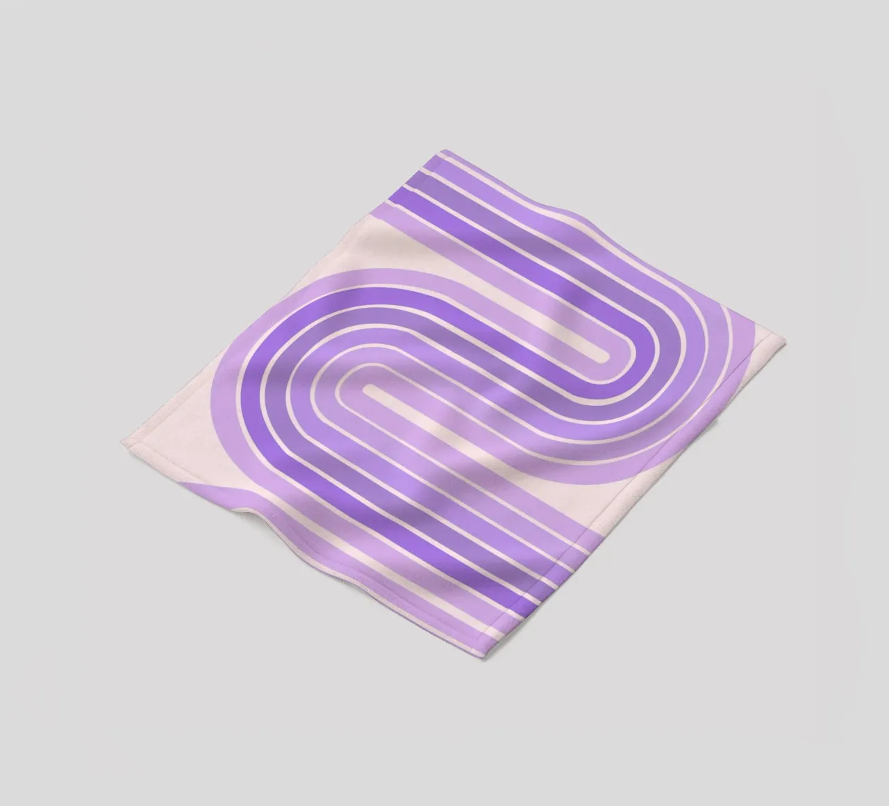 Design retrò a linee curve con estetica minimalista coperta in pile da The Art Club