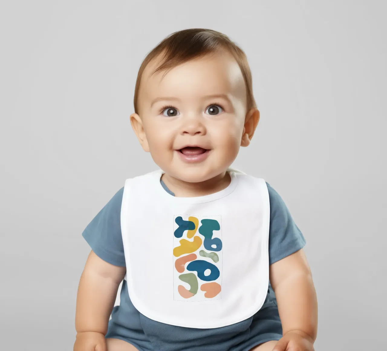 Motivo a ciottoli giocosi bavaglino da Veil Maya