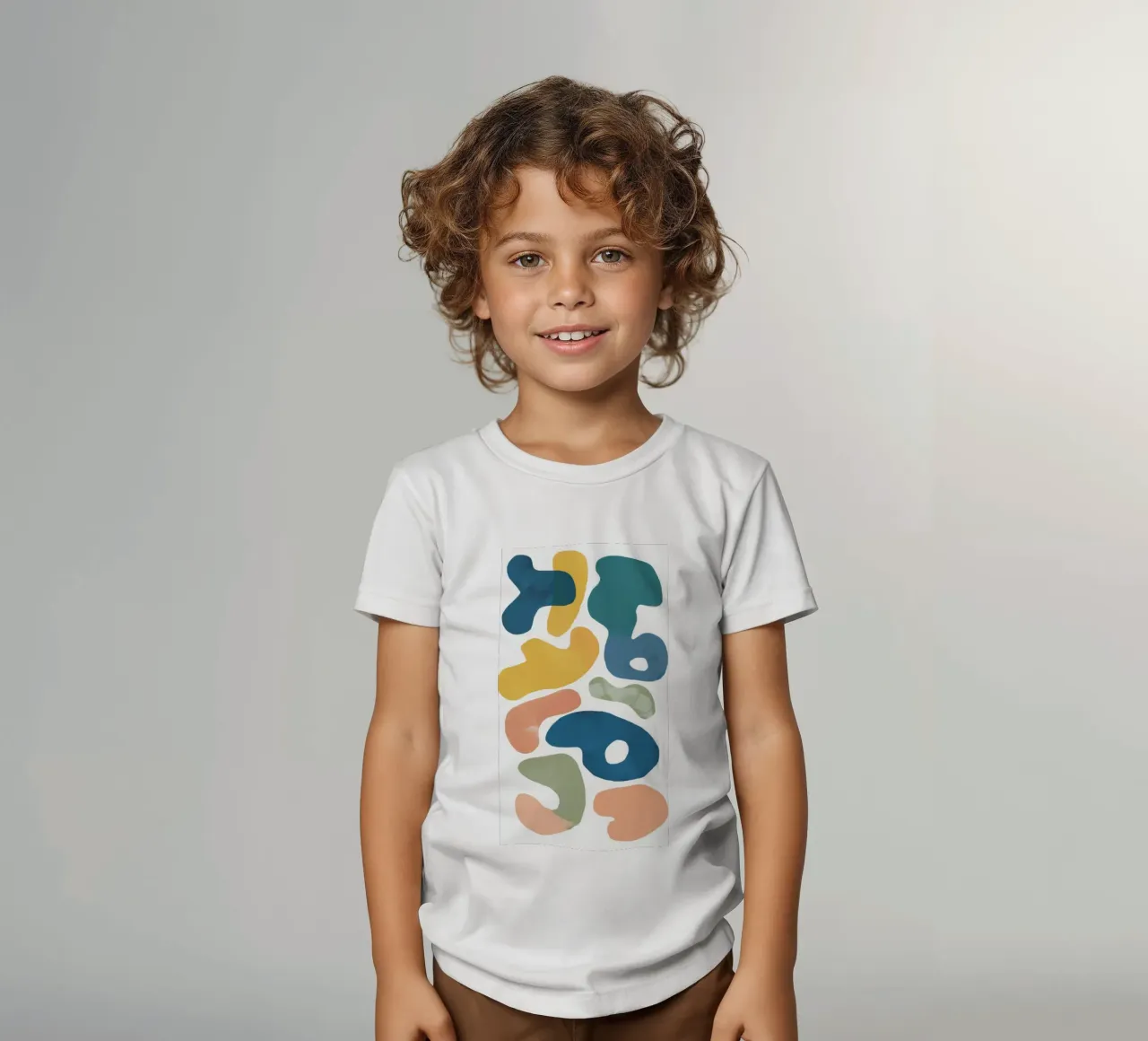 Playful Pebble Pattern kids t-shirt by Veil Maya