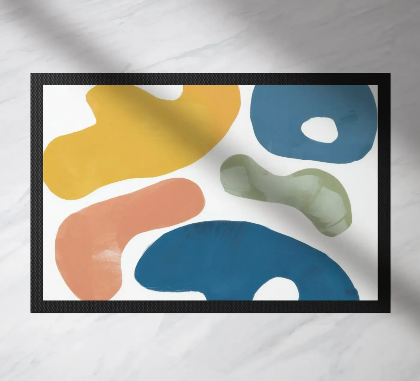 Playful Pebble Pattern doormat by Veil Maya