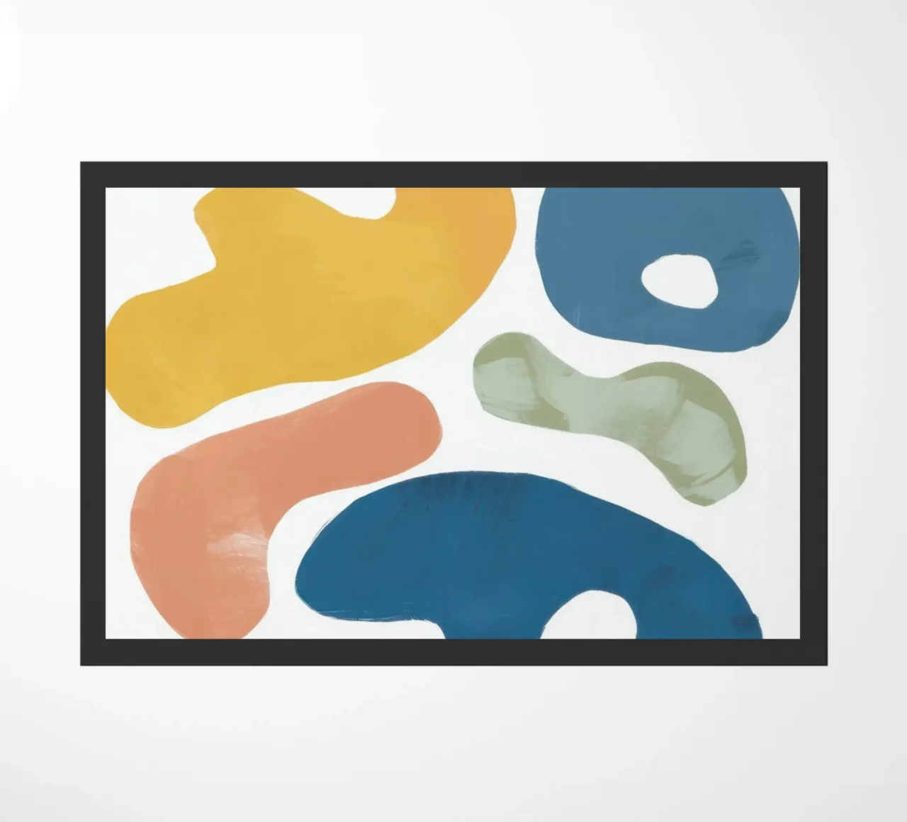 Playful Pebble Pattern doormat by Veil Maya