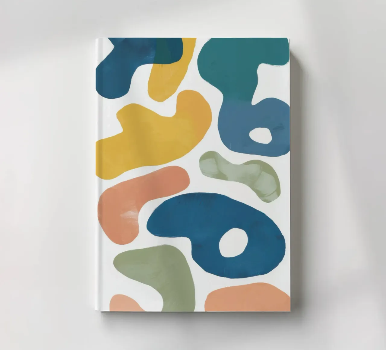 Motif ludique de galets carnet de notes de Veil Maya