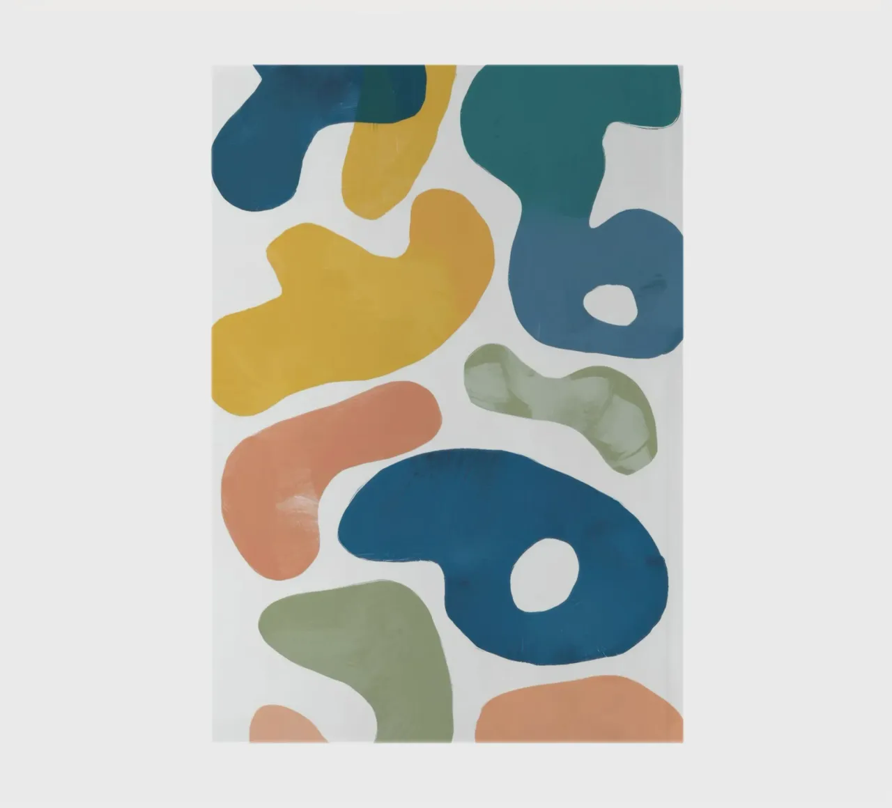 Motif ludique de galets carnet de notes de Veil Maya