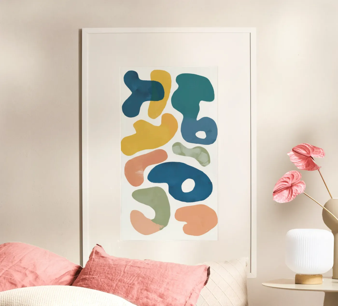 Playful Pebble Pattern poster by Veil Maya